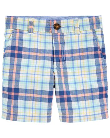 4 Kids Carters Little Boys Pull-On Plaid Shorts 4 Kids Carters Little Boys Pull-On Plaid Shorts
